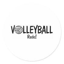 Volleyball Rocks stickers