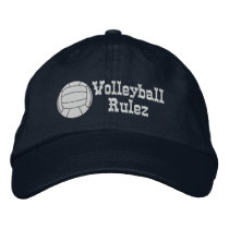 Volleyball Rulez Embroidered Hat embroidered hats