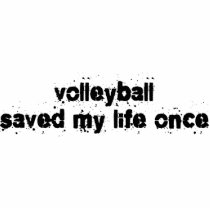 Volleyball Saved My Life Once photo sculptures