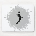 Volleyball Scribble Style (Female) Mousepad