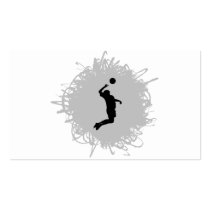Volleyball Scribble Style (Male) Business Cards