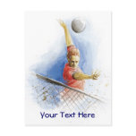 Volleyball Serve postcards
