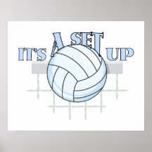 Volleyball Set Up Posters