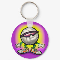 Volleyball Shades keychains
