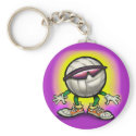 Volleyball Shades Keychain