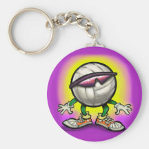 Volleyball Shades Keychain
