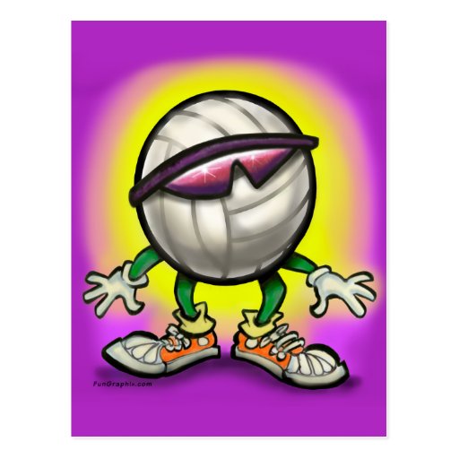 Volleyball Shades Postcard