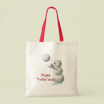 Volleyball Snowman Christmas bags