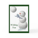 Volleyball Snowman Christmas cards by TheSportofIt Volleyball Snowman Christmas cards