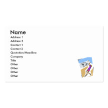Volleyball spike girl business cards