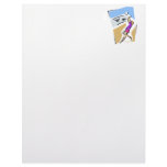 Volleyball spike girl letterhead