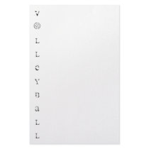 Volleyball Stationery Paper