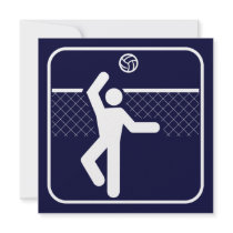 Volleyball Symbol Invitation