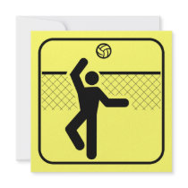 Volleyball Symbol Invitation