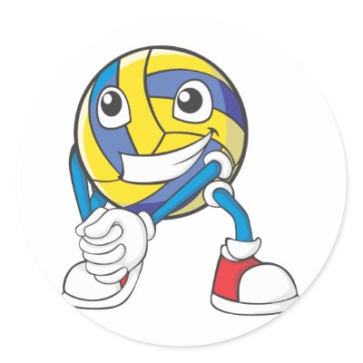 Volleyball T Shirt: Cool Volleyball T Shirts Round Stickers