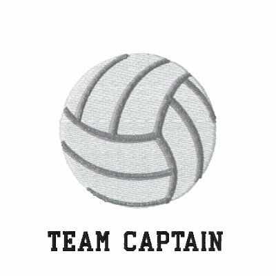 Volleyball - Team Captain Embroidered Hooded Sweatshirt Volleyball - Team Captain Embroidered Hooded Sweatshirt