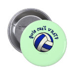 Volleyball Team Gifts - Blue Button