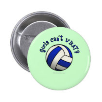Volleyball Team Gifts - Blue buttons