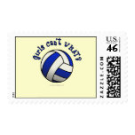 Volleyball Team Gifts - Blue Postage Stamp