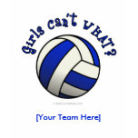 Volleyball Team Gifts - Blue Shirts