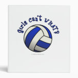 Volleyball Team Gifts - Blue Vinyl Binders