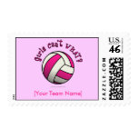 Volleyball Team Gifts - Pink Stamps