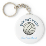 Volleyball Team - White Key Chain