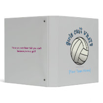 Volleyball Team - White binders