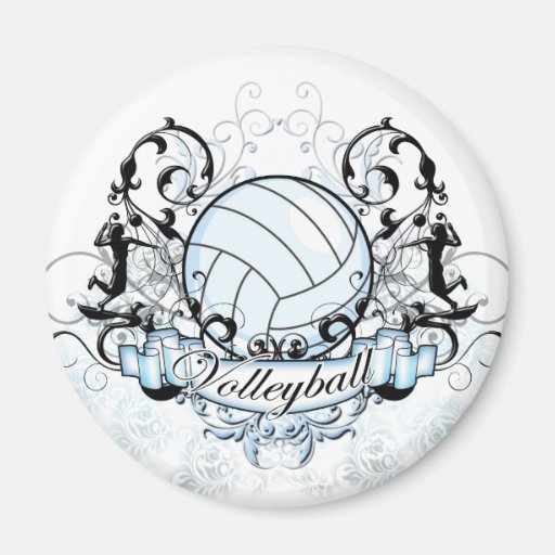 Volleyball Tribal Refrigerator Magnet