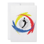 Volleyball Tricolor Emblem (Female) Custom Announcement