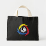 Volleyball Tricolor Emblem (Male) Tote Bag
