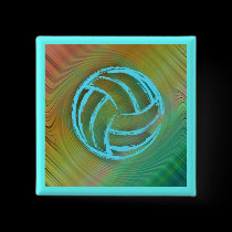 Volleyball Twirl Button