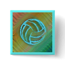 Volleyball Twirl Button