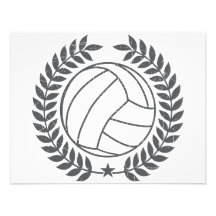 VolleyBall Vintage Graphic Invitation