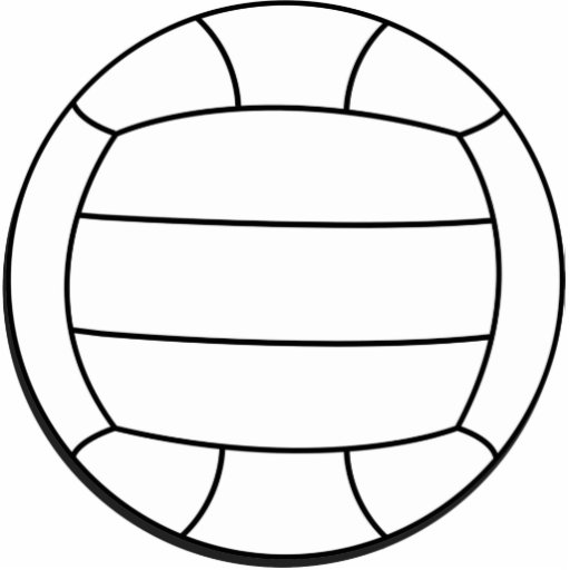 Volleyball Wall Sculpture Cut Out