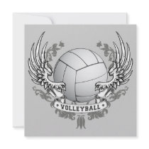 Volleyball Wings Invitation