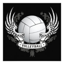 Volleyball Wings Invitation