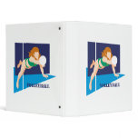 volleyball womens girls 3 ring binder