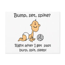VolleyChick Bump Set Spike Postcard