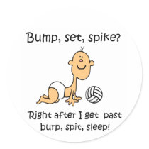 VolleyChick Bump Set Spike Sticker