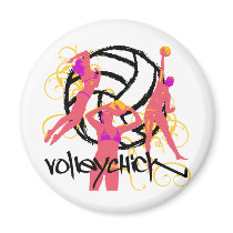 VolleyChick Curt Magnet