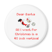 VolleyChick Dear Santa 1 side Magnet