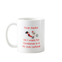 VolleyChick Dear Santa 1 side Mugs