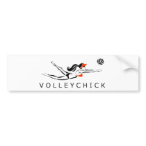 VolleyChick DiveChick 2010 Bumper Sticker