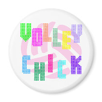 VolleyChick Dottz Fridge Magnets