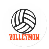 VolleyChick Family Intermural Round Sticker