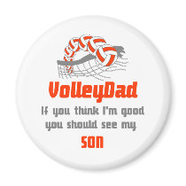 VolleyChick Family You should see Dad/Son Magnet