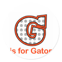VolleyChick G is for Gator Sticker