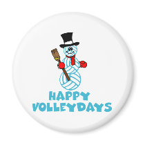 VolleyChick Happy Volleydays Refrigerator Magnets