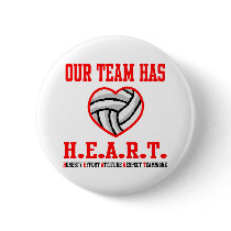 VolleyChick Heart Pins